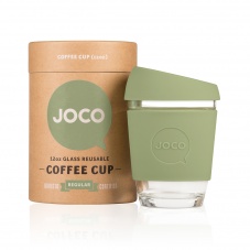 Joco glass reusable coffee cup in Army Green